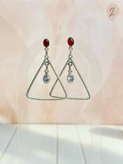 Amber, Turquoise & Crystal Boho Hoops-Earrings-Krush Kandy, Women's Online Fashion Boutique Located in Phoenix, Arizona (Scottsdale Area)