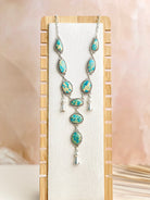 Sea Sediment Jasper Blossom Lariat Necklace-Necklaces-Krush Kandy, Women's Online Fashion Boutique Located in Phoenix, Arizona (Scottsdale Area)