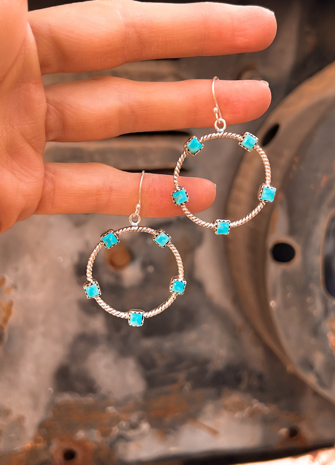 Twisted Rope Stone Hoop Earrings | PREORDER NOW OPEN!-Earrings-Krush Kandy, Women's Online Fashion Boutique Located in Phoenix, Arizona (Scottsdale Area)
