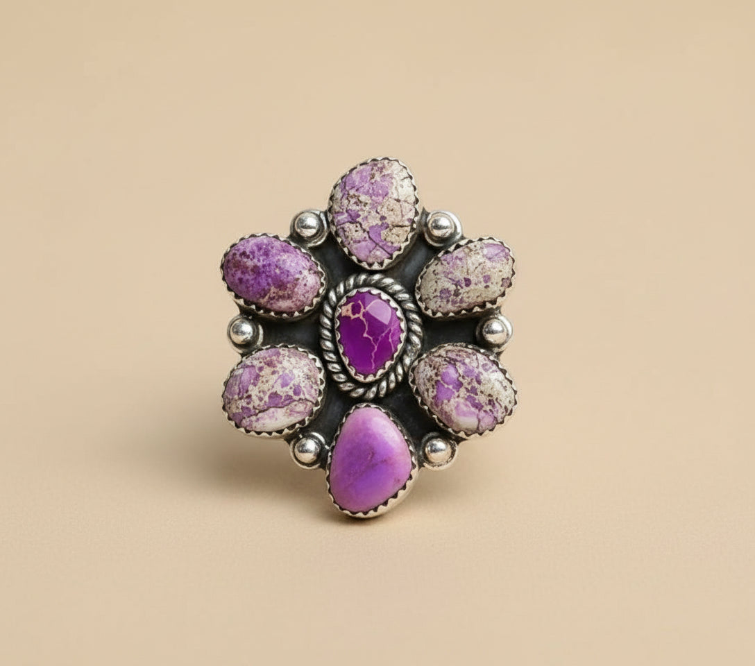 Desert Jasper Multi Cluster Rings-Rings-Krush Kandy, Women's Online Fashion Boutique Located in Phoenix, Arizona (Scottsdale Area)