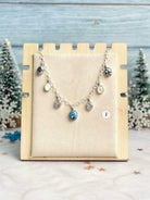 Winter Frost Golden Hills Stone Drops Necklace-Necklaces-Krush Kandy, Women's Online Fashion Boutique Located in Phoenix, Arizona (Scottsdale Area)