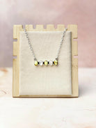 Multi Gem and MOP Bar Necklace-Necklaces-Krush Kandy, Women's Online Fashion Boutique Located in Phoenix, Arizona (Scottsdale Area)