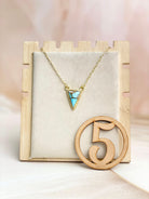 Krushed Gold & Stone Slab Geometric Necklace-Necklaces-Krush Kandy, Women's Online Fashion Boutique Located in Phoenix, Arizona (Scottsdale Area)