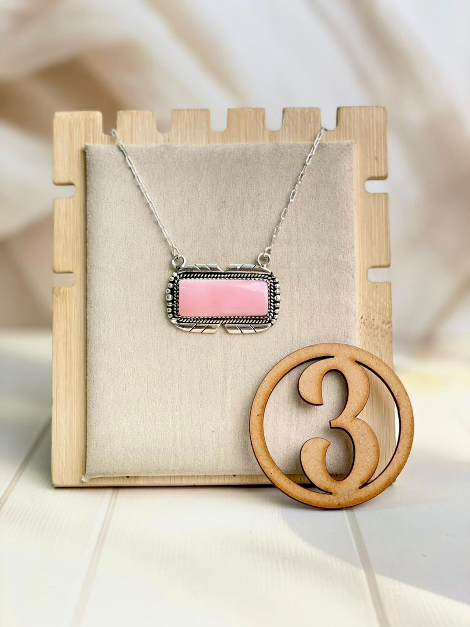Pink Conch Bar Slabs Necklace-Necklaces-Krush Kandy, Women's Online Fashion Boutique Located in Phoenix, Arizona (Scottsdale Area)