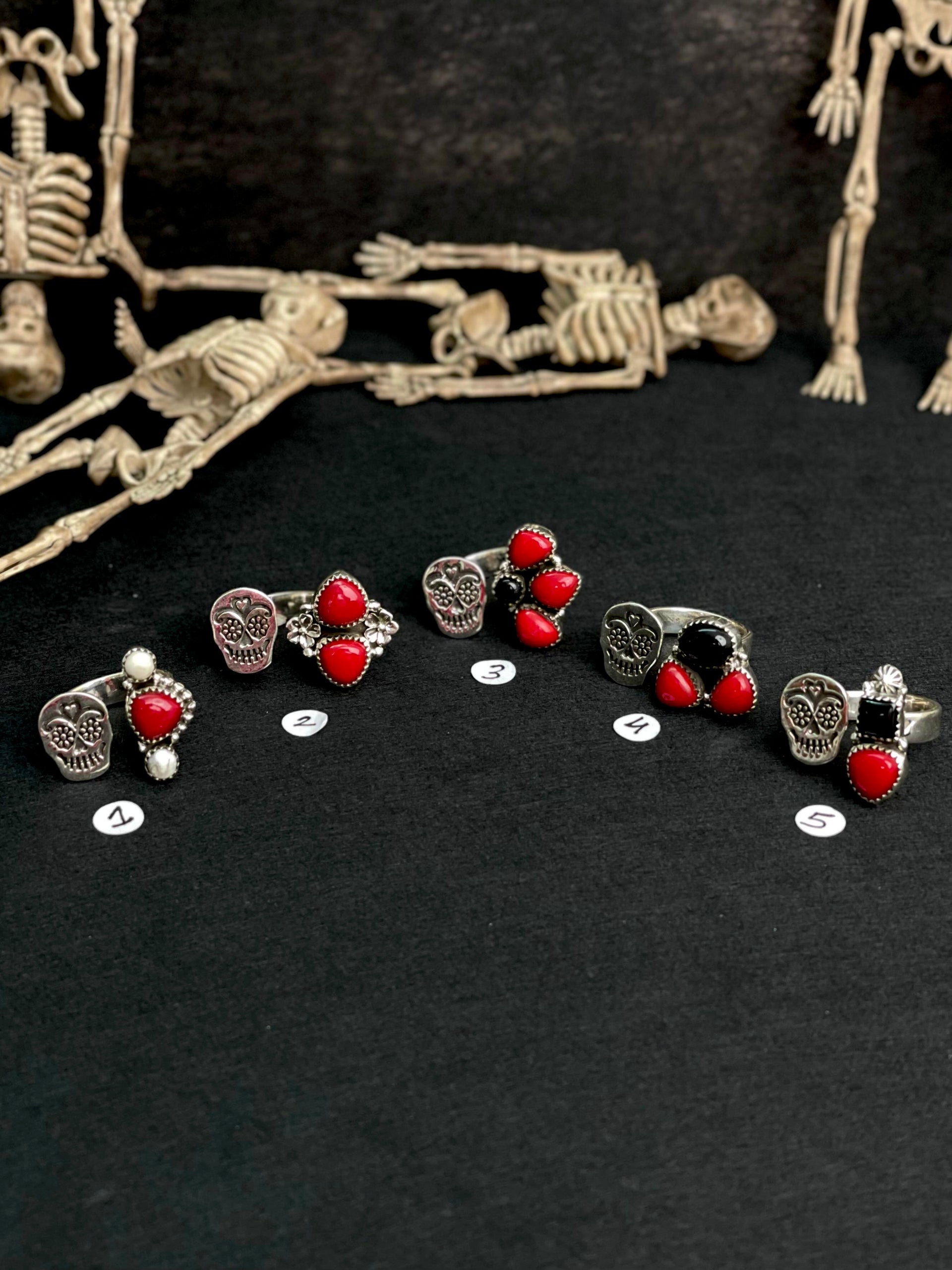 Halloween Rings Rosarita & Black Onyx sno 14-Rings-Krush Kandy, Women's Online Fashion Boutique Located in Phoenix, Arizona (Scottsdale Area)