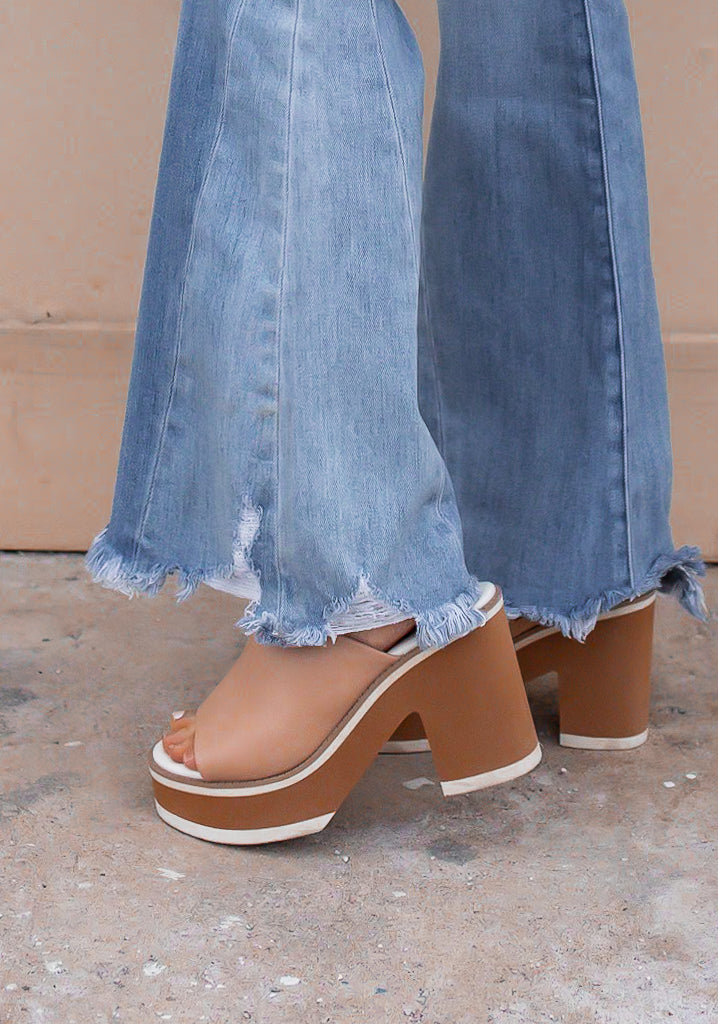 Jemma Color Block Platform Sandal-Sandals-Krush Kandy, Women's Online Fashion Boutique Located in Phoenix, Arizona (Scottsdale Area)