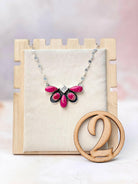 Desert Jasper Half Flower Necklace-Necklaces-Krush Kandy, Women's Online Fashion Boutique Located in Phoenix, Arizona (Scottsdale Area)