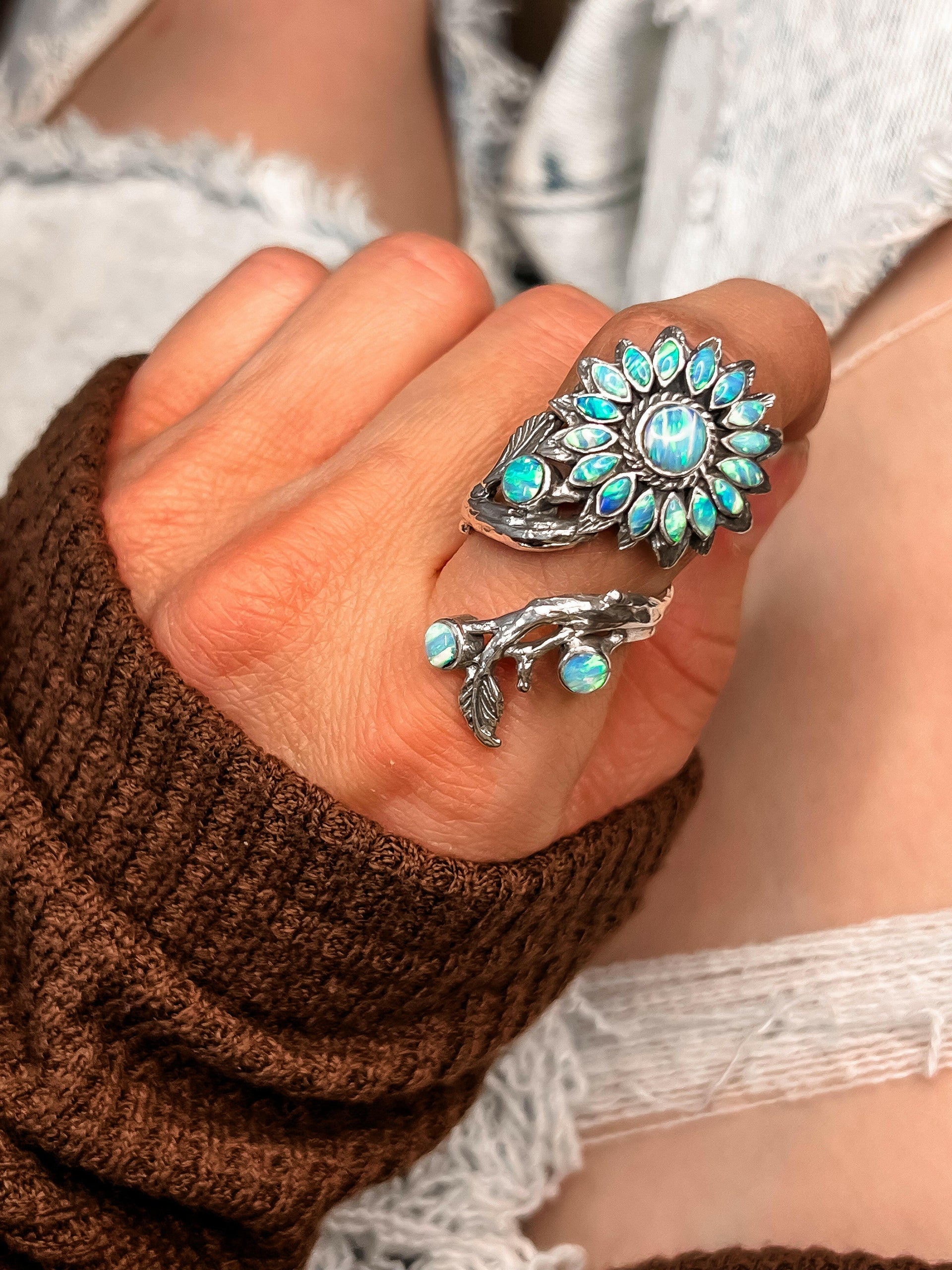 Flowers In Bloom Ring-Cluster Rings-Krush Kandy, Women's Online Fashion Boutique Located in Phoenix, Arizona (Scottsdale Area)