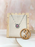 Crystals and Opal Necklace sno 44-Necklaces-Krush Kandy, Women's Online Fashion Boutique Located in Phoenix, Arizona (Scottsdale Area)