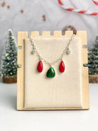 Christmas in Kandyland Stone Drop Necklace-Necklaces-Krush Kandy, Women's Online Fashion Boutique Located in Phoenix, Arizona (Scottsdale Area)