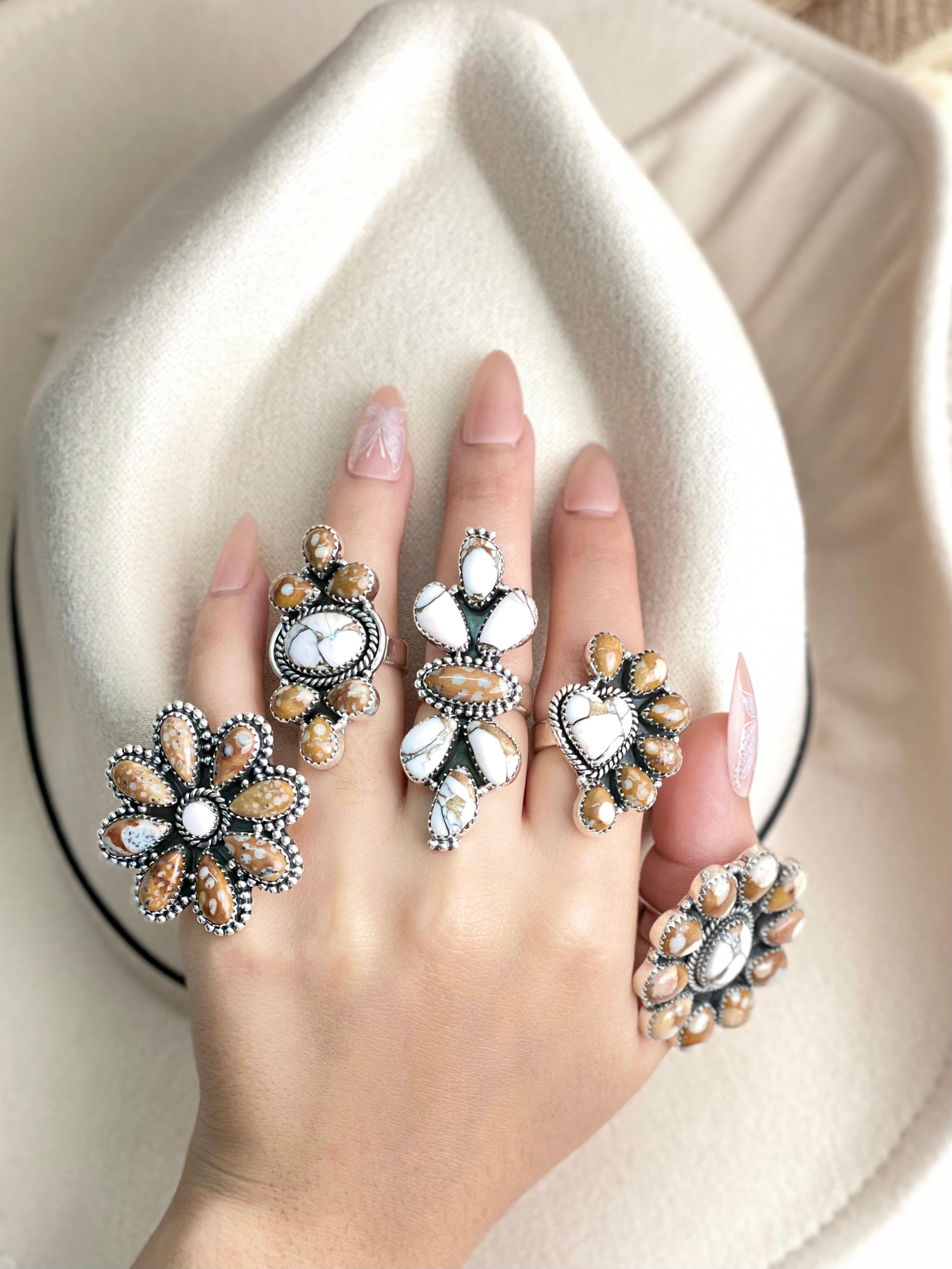 Angel Dahlia & Deer Fawn Rings no2-Rings-Krush Kandy, Women's Online Fashion Boutique Located in Phoenix, Arizona (Scottsdale Area)