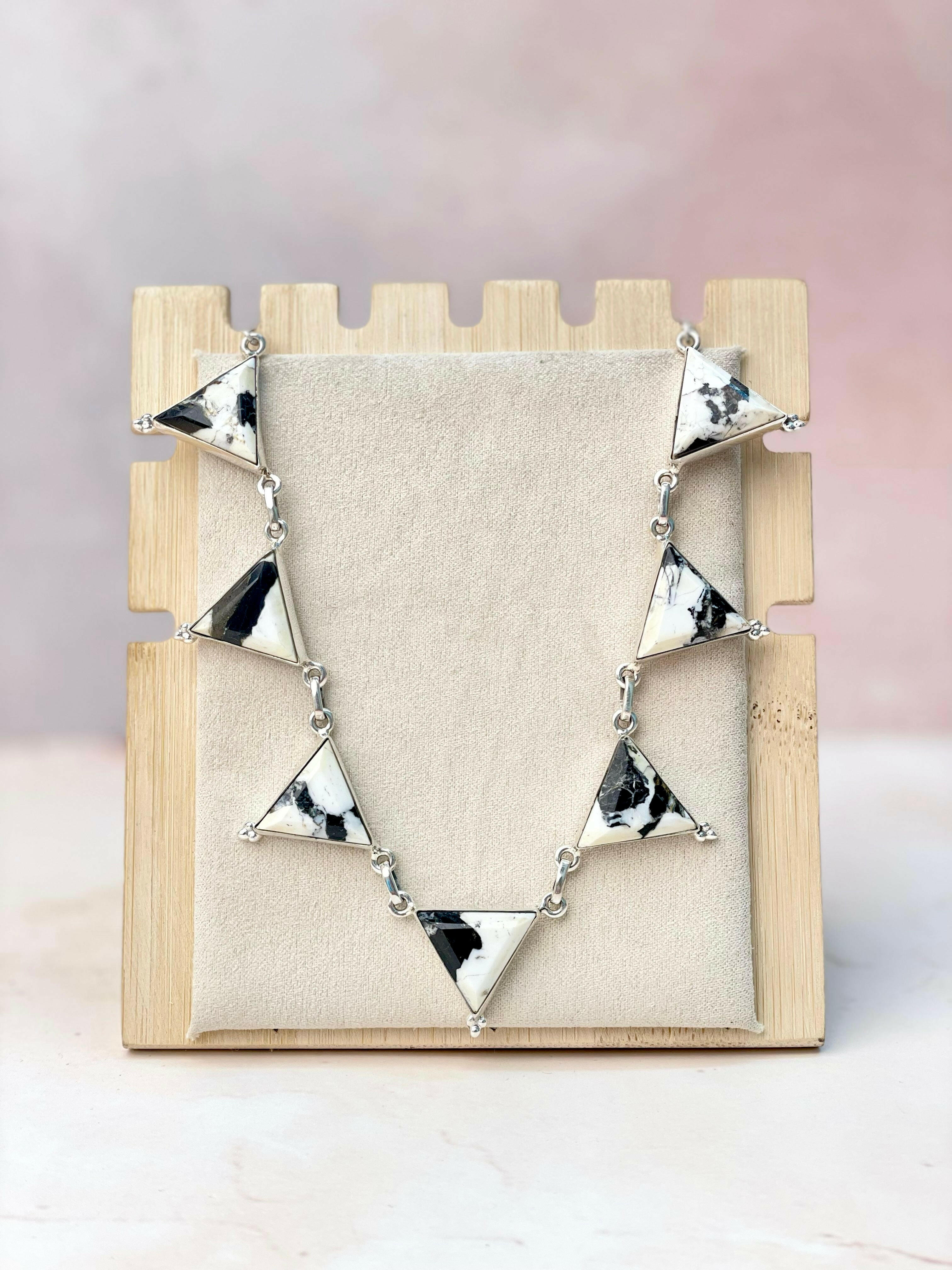 Tiffany's Triangle Necklace-Necklaces-Krush Kandy, Women's Online Fashion Boutique Located in Phoenix, Arizona (Scottsdale Area)