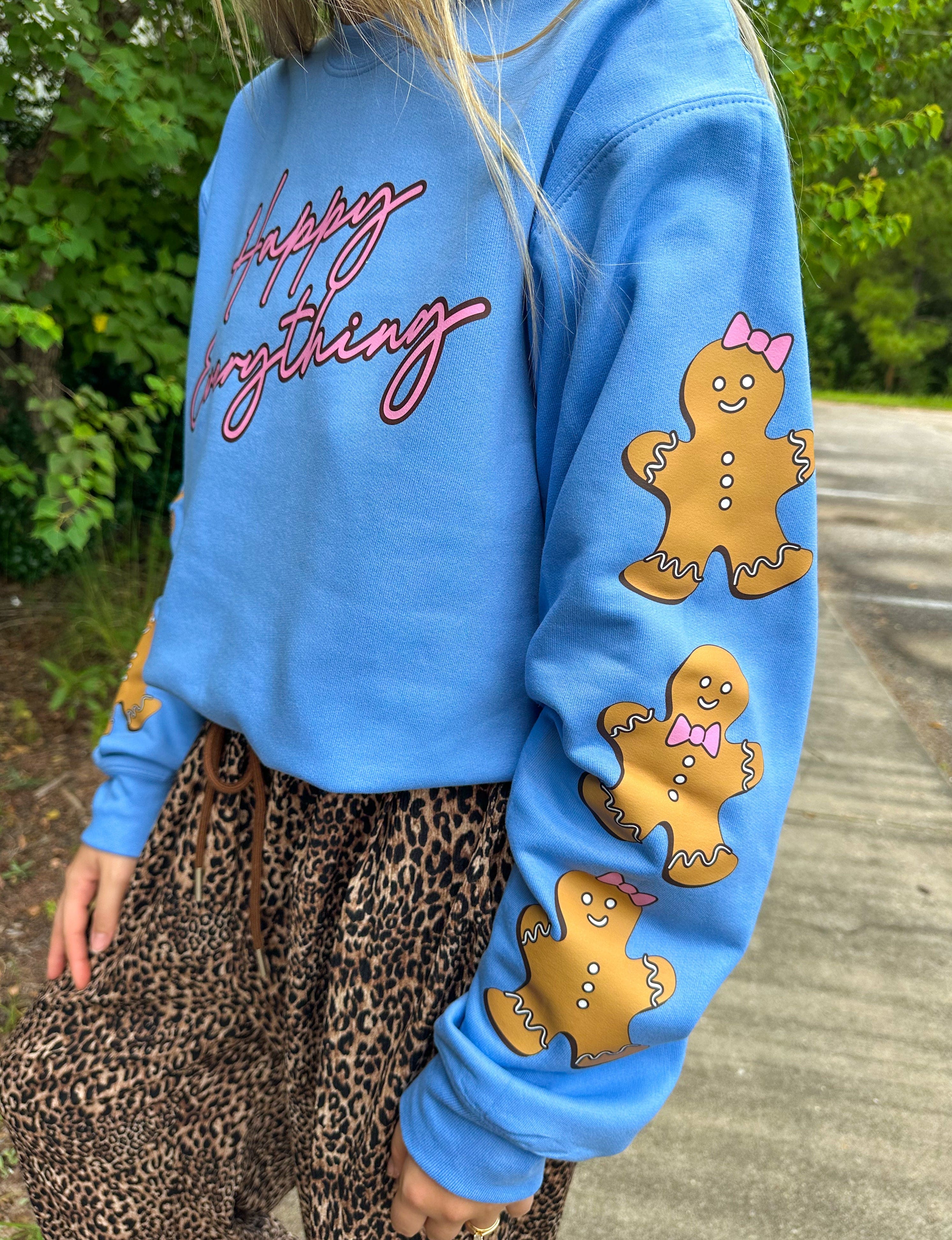 Happy Everything Gingerbread Sweatshirt-Krush Kandy, Women's Online Fashion Boutique Located in Phoenix, Arizona (Scottsdale Area)