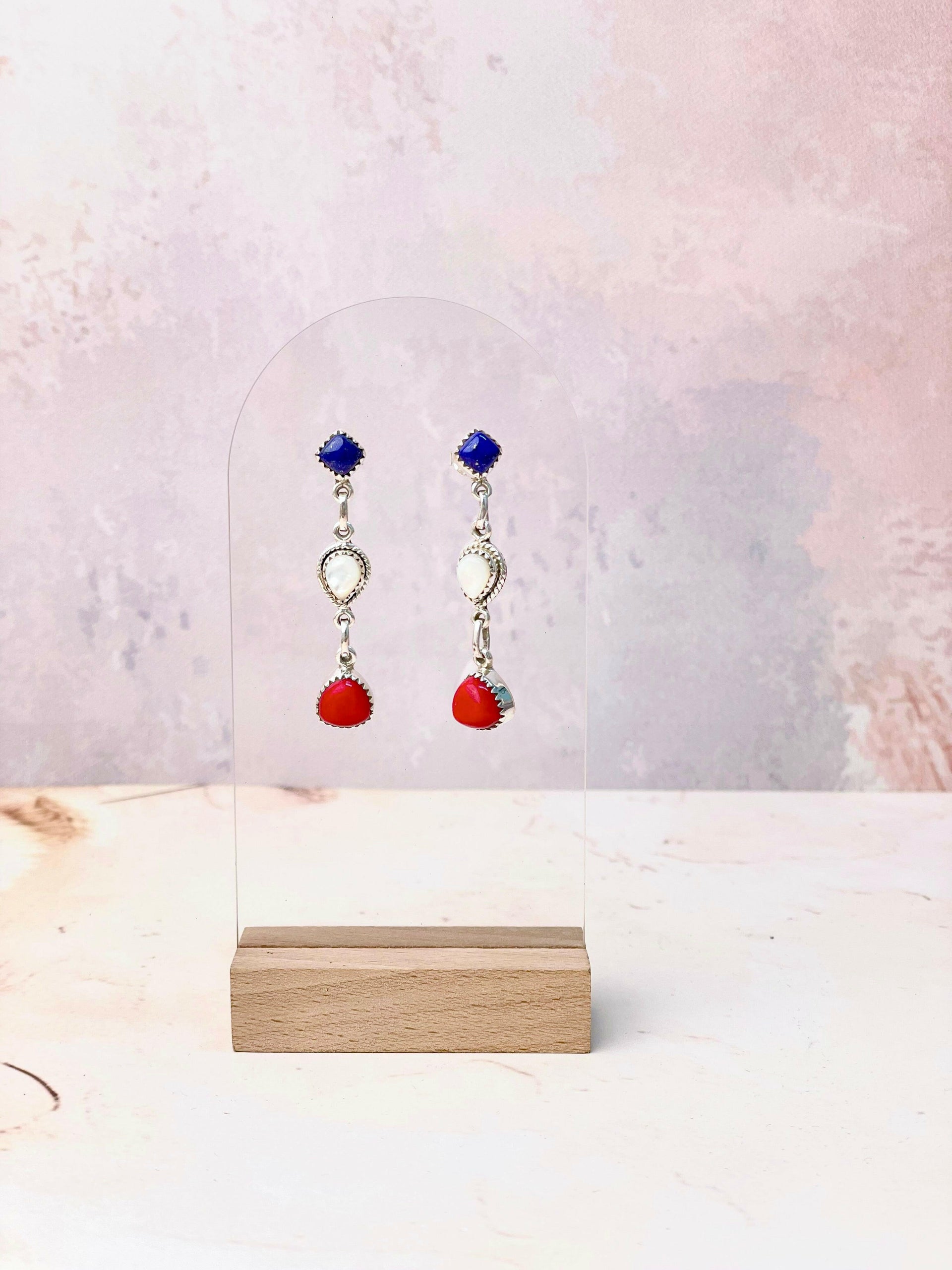 Red Sky Flashers Earrings-Earrings-Krush Kandy, Women's Online Fashion Boutique Located in Phoenix, Arizona (Scottsdale Area)