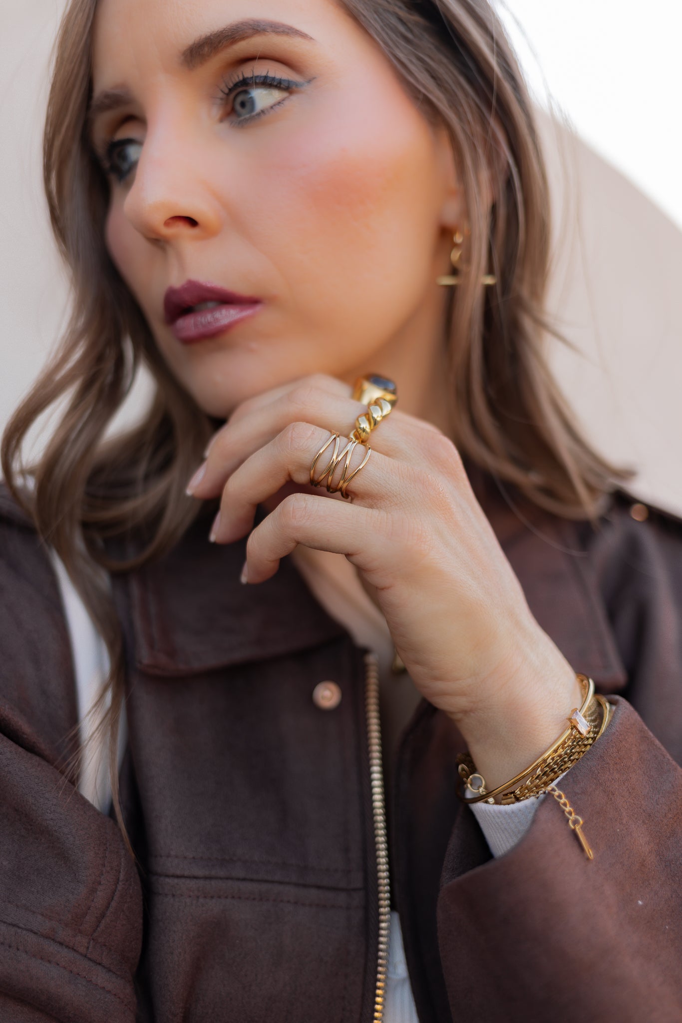 Stainless Steel Irregular Minimalist Band Ring-Jewelry-Krush Kandy, Women's Online Fashion Boutique Located in Phoenix, Arizona (Scottsdale Area)