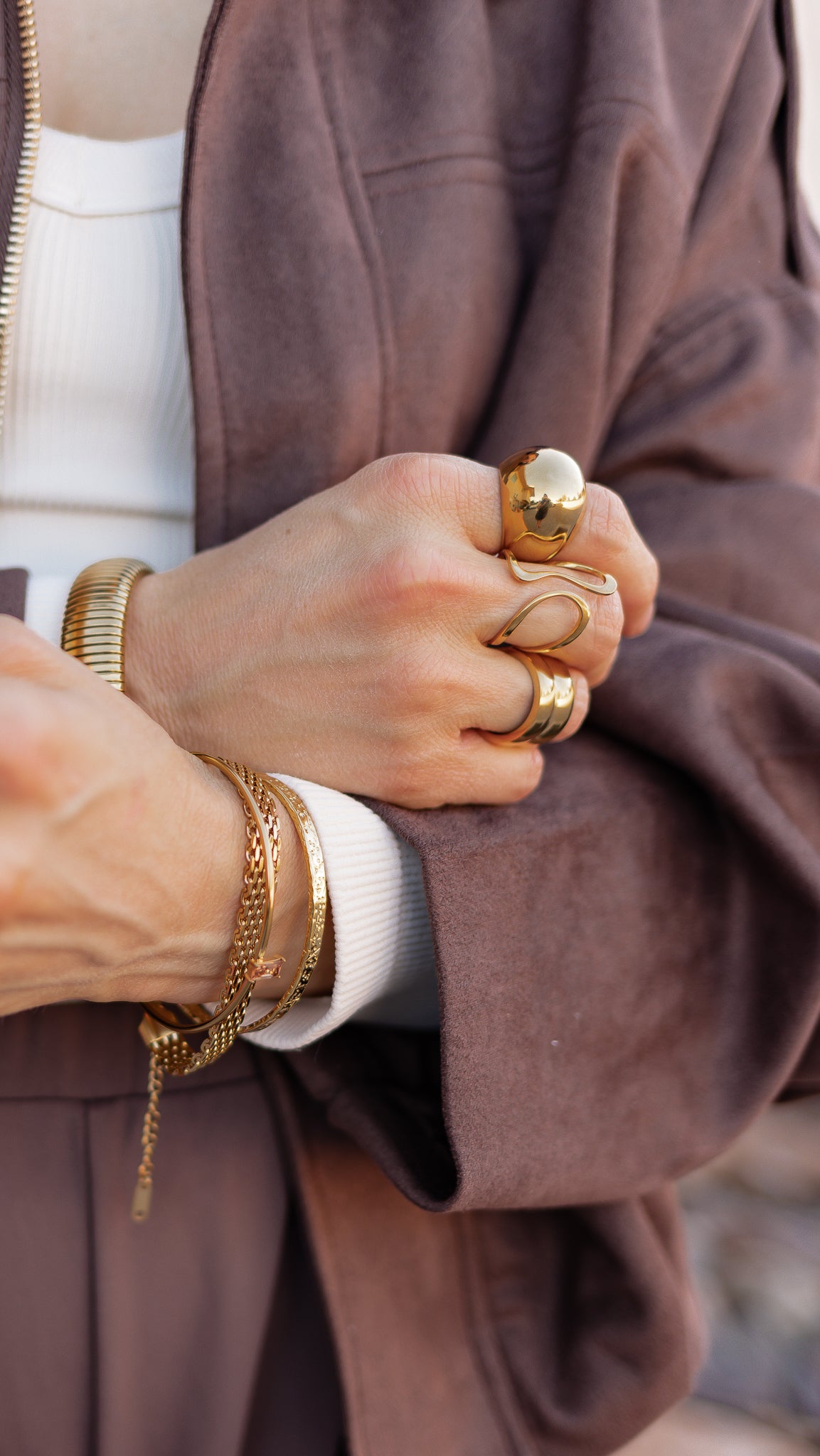 Stainless Steel Geometric Trend Link Bracelet-Jewelry-Krush Kandy, Women's Online Fashion Boutique Located in Phoenix, Arizona (Scottsdale Area)