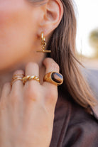 Vintage Tiger's Eye Slab Ring-Jewelry-Krush Kandy, Women's Online Fashion Boutique Located in Phoenix, Arizona (Scottsdale Area)