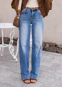 RISEN High Rise Wide Baggy Jeans