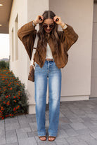 Simply Chic Luxe Suede Jacket-Jackets-Krush Kandy, Women's Online Fashion Boutique Located in Phoenix, Arizona (Scottsdale Area)