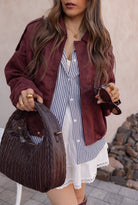 Simply Chic Luxe Suede Jacket-Jackets-Krush Kandy, Women's Online Fashion Boutique Located in Phoenix, Arizona (Scottsdale Area)