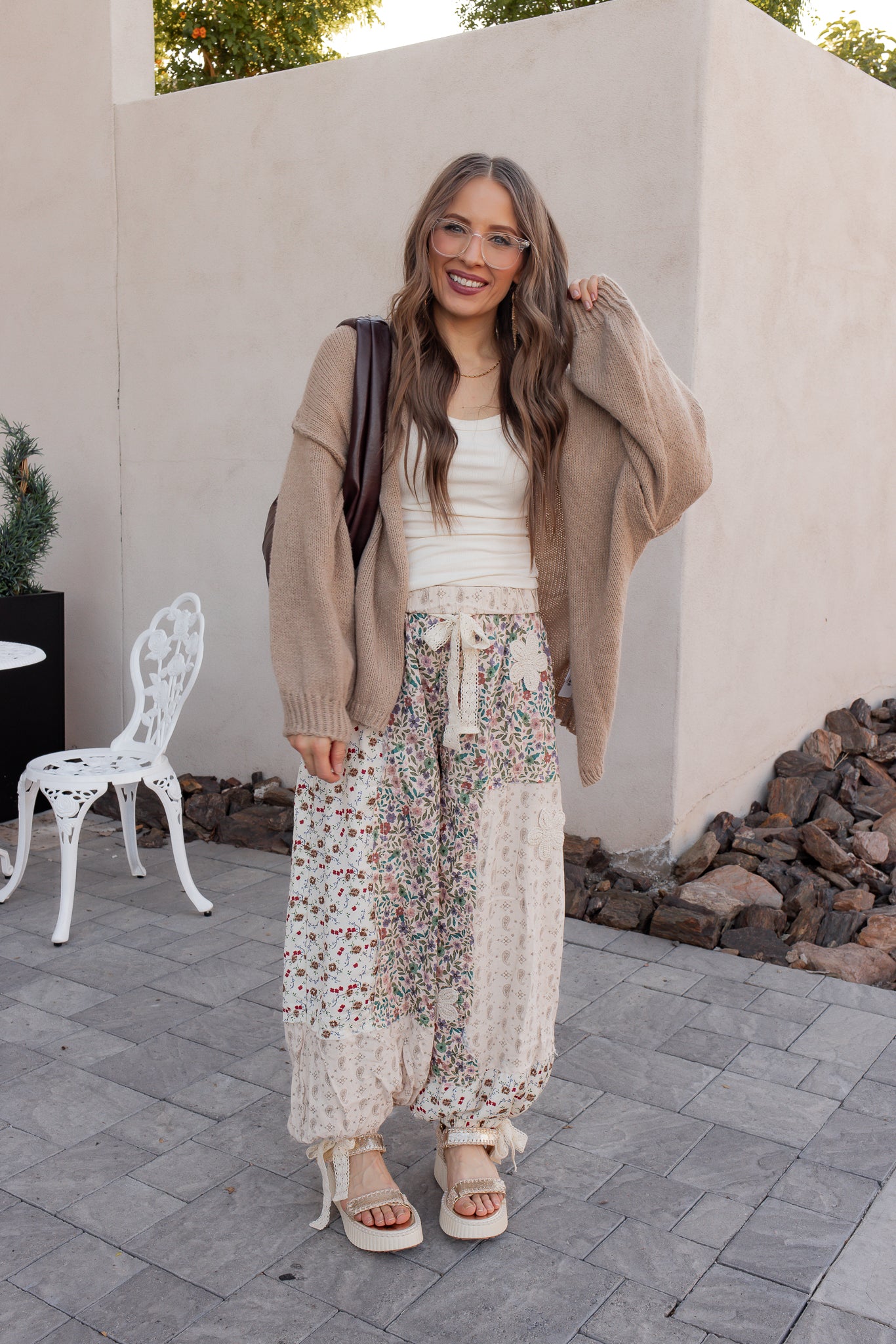 POL Boho Patchwork Crochet Wide-Leg Pants-Pants-Krush Kandy, Women's Online Fashion Boutique Located in Phoenix, Arizona (Scottsdale Area)