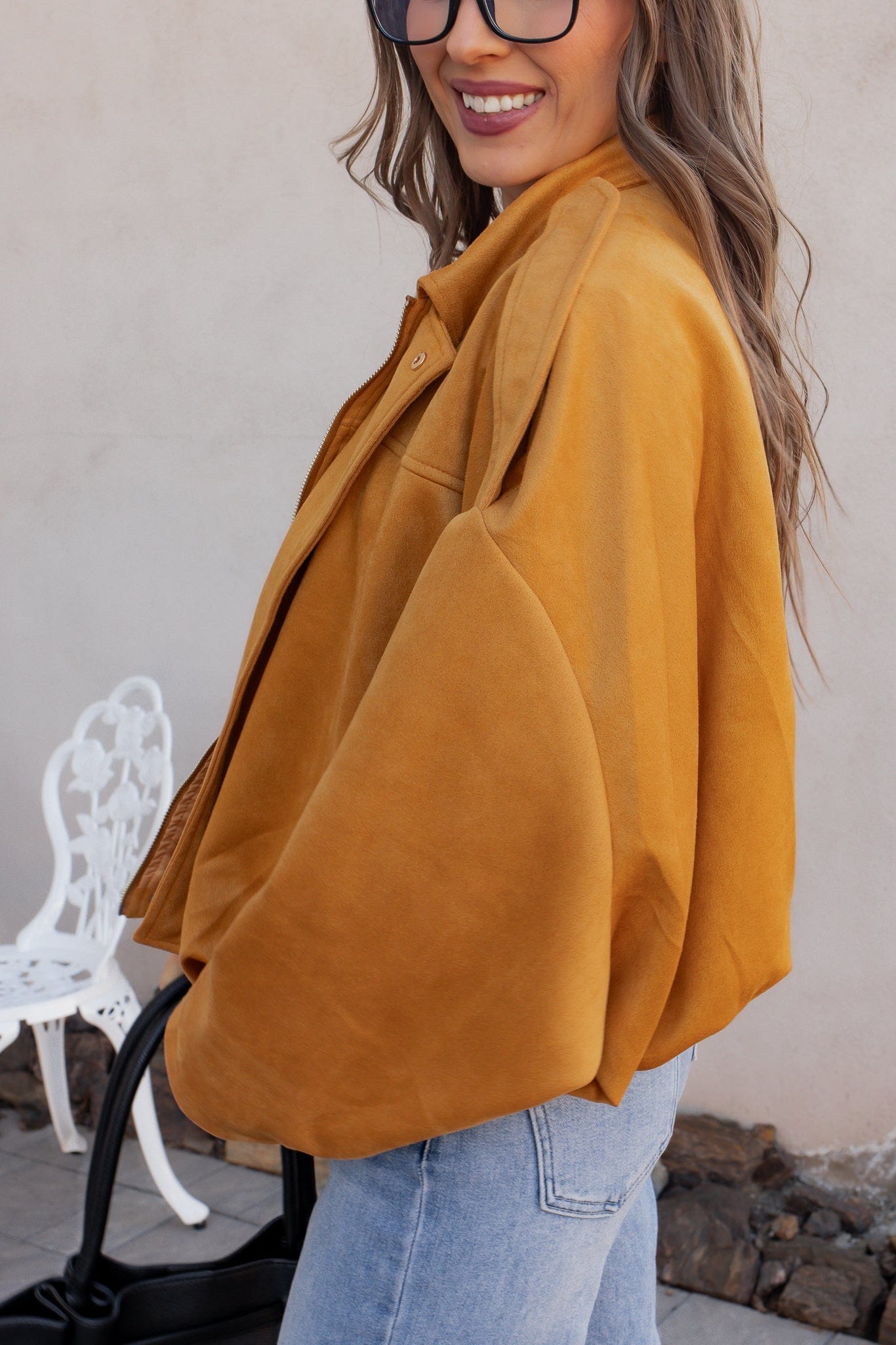 Simply Chic Luxe Suede Jacket-Jackets-Krush Kandy, Women's Online Fashion Boutique Located in Phoenix, Arizona (Scottsdale Area)