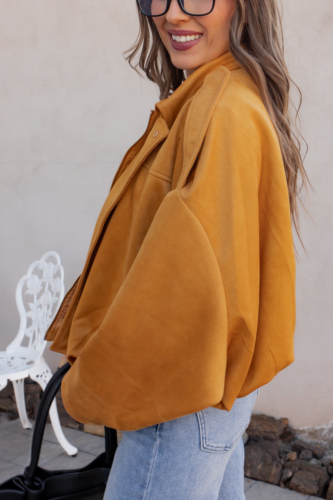 Simply Chic Luxe Suede Jacket-Jackets-Krush Kandy, Women's Online Fashion Boutique Located in Phoenix, Arizona (Scottsdale Area)