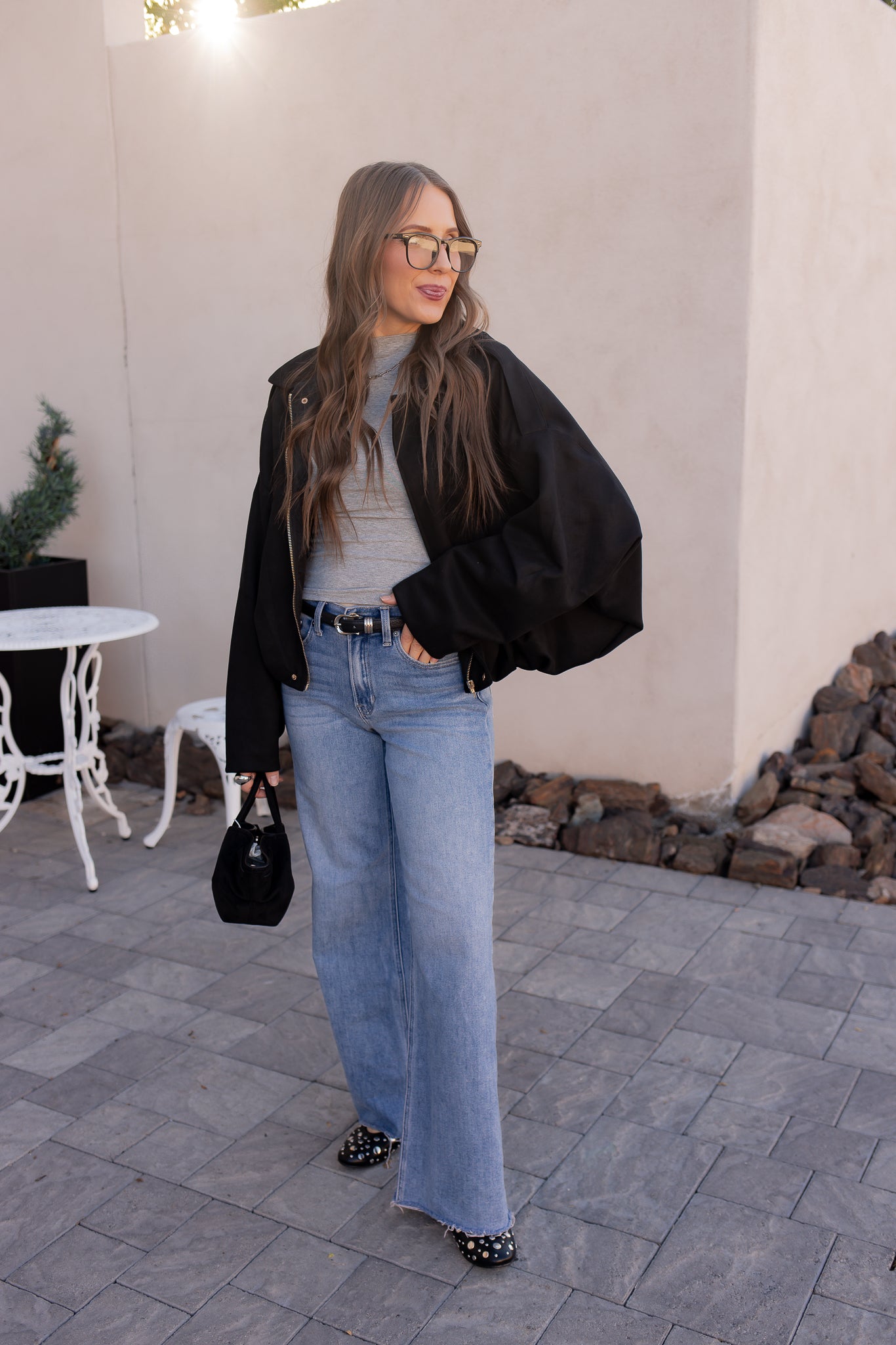 Simply Chic Luxe Suede Jacket-Jackets-Krush Kandy, Women's Online Fashion Boutique Located in Phoenix, Arizona (Scottsdale Area)