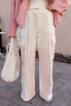 POL Quilted Floral Patch Pants-Pants-Krush Kandy, Women's Online Fashion Boutique Located in Phoenix, Arizona (Scottsdale Area)