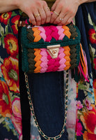 Bold Spring Handmade Crochet Purse-handbags-Krush Kandy, Women's Online Fashion Boutique Located in Phoenix, Arizona (Scottsdale Area)
