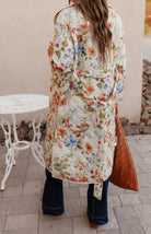 Floral Quilted Belted Long Coat S-3X-Coats-Krush Kandy, Women's Online Fashion Boutique Located in Phoenix, Arizona (Scottsdale Area)