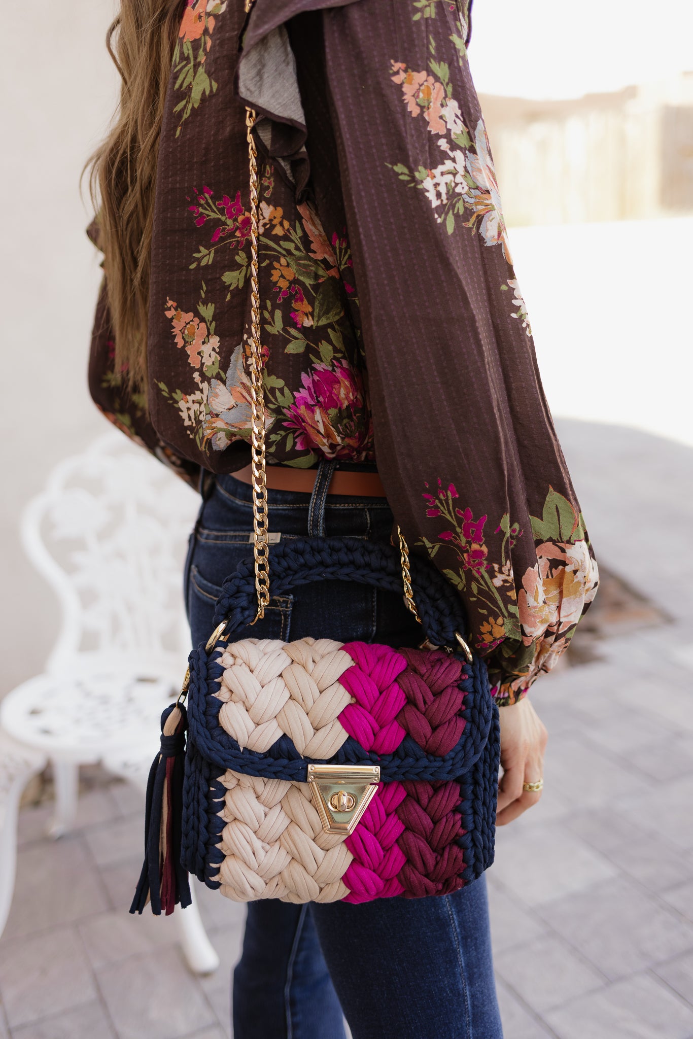 Violet Whispers Handmade Crochet Purse-handbags-Krush Kandy, Women's Online Fashion Boutique Located in Phoenix, Arizona (Scottsdale Area)