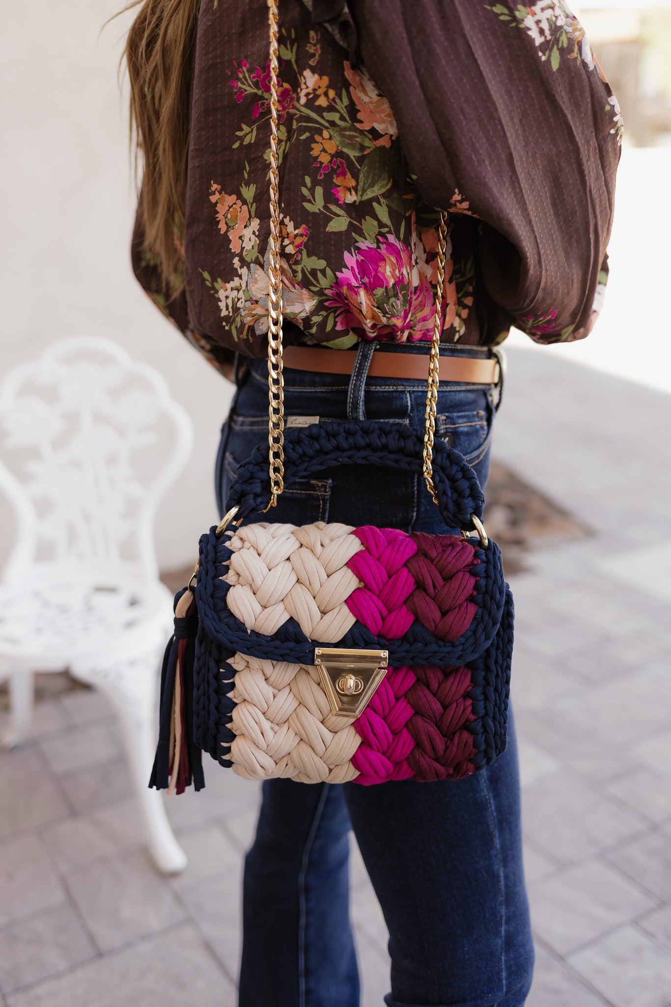 Violet Whispers Handmade Crochet Purse-handbags-Krush Kandy, Women's Online Fashion Boutique Located in Phoenix, Arizona (Scottsdale Area)