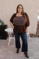 Smocked Bodice Square-Neck Blouse S-3X-Tops-Krush Kandy, Women's Online Fashion Boutique Located in Phoenix, Arizona (Scottsdale Area)