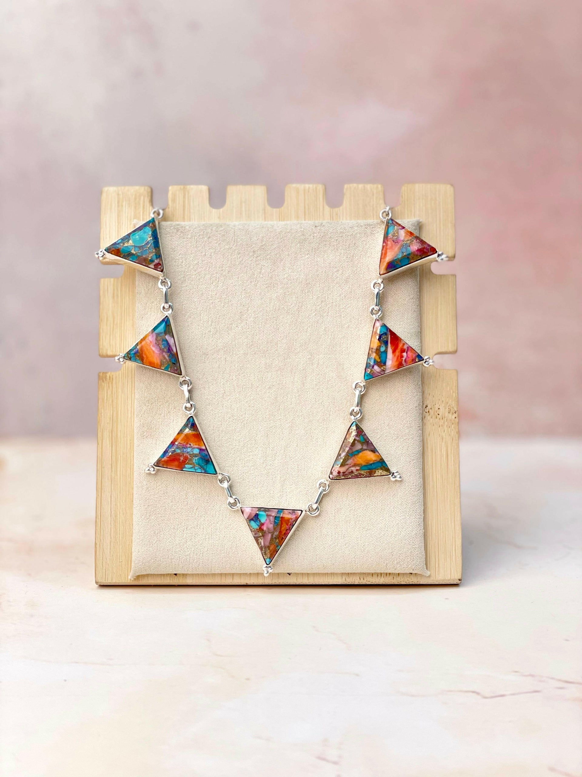 Tiffany's Triangle Necklace-Necklaces-Krush Kandy, Women's Online Fashion Boutique Located in Phoenix, Arizona (Scottsdale Area)