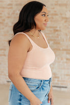Fundamentals Ribbed Seamless Reversible Tank in Peach-Womens-Krush Kandy, Women's Online Fashion Boutique Located in Phoenix, Arizona (Scottsdale Area)