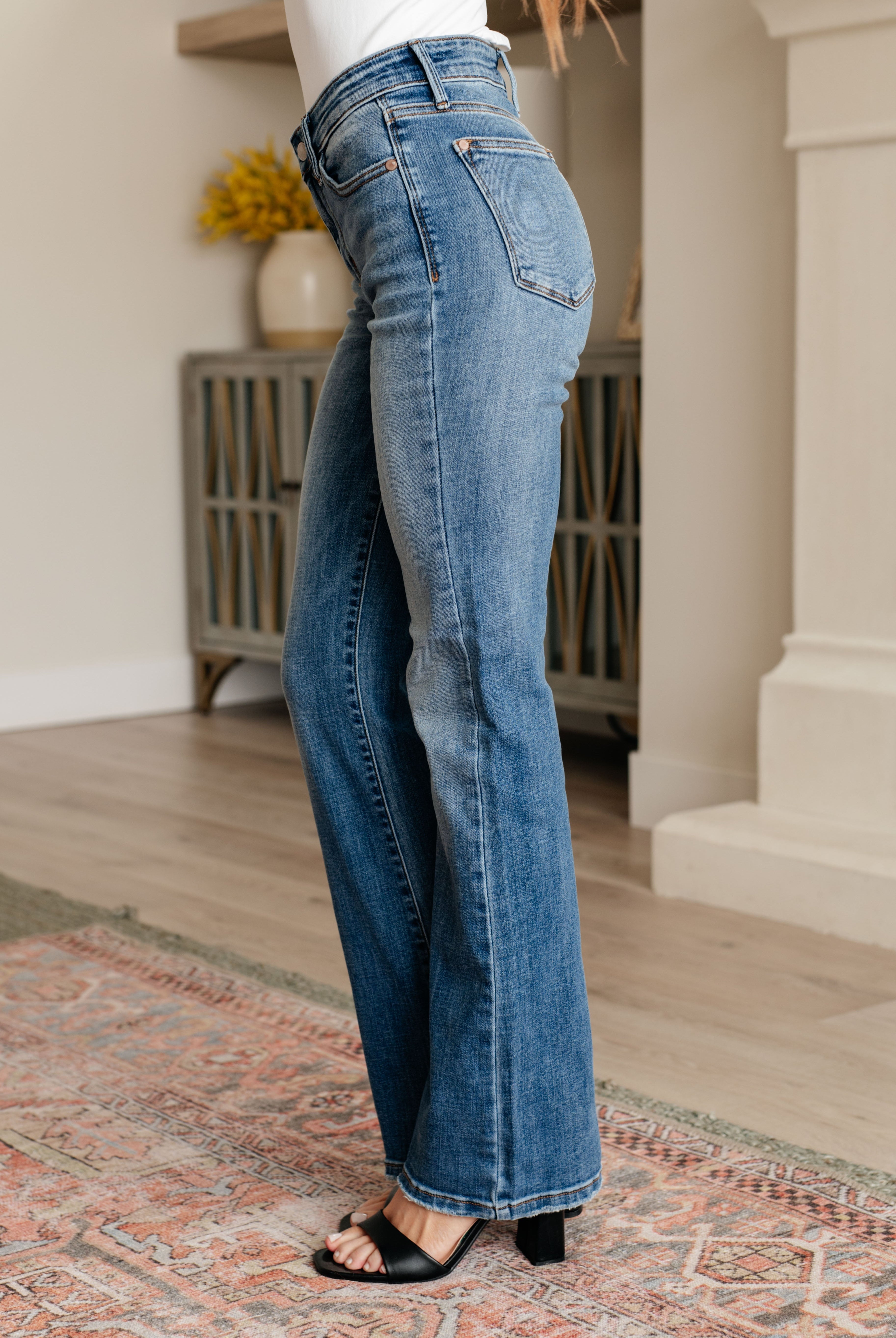 Genevieve Mid Rise Vintage Bootcut Jeans-Jeans-Krush Kandy, Women's Online Fashion Boutique Located in Phoenix, Arizona (Scottsdale Area)