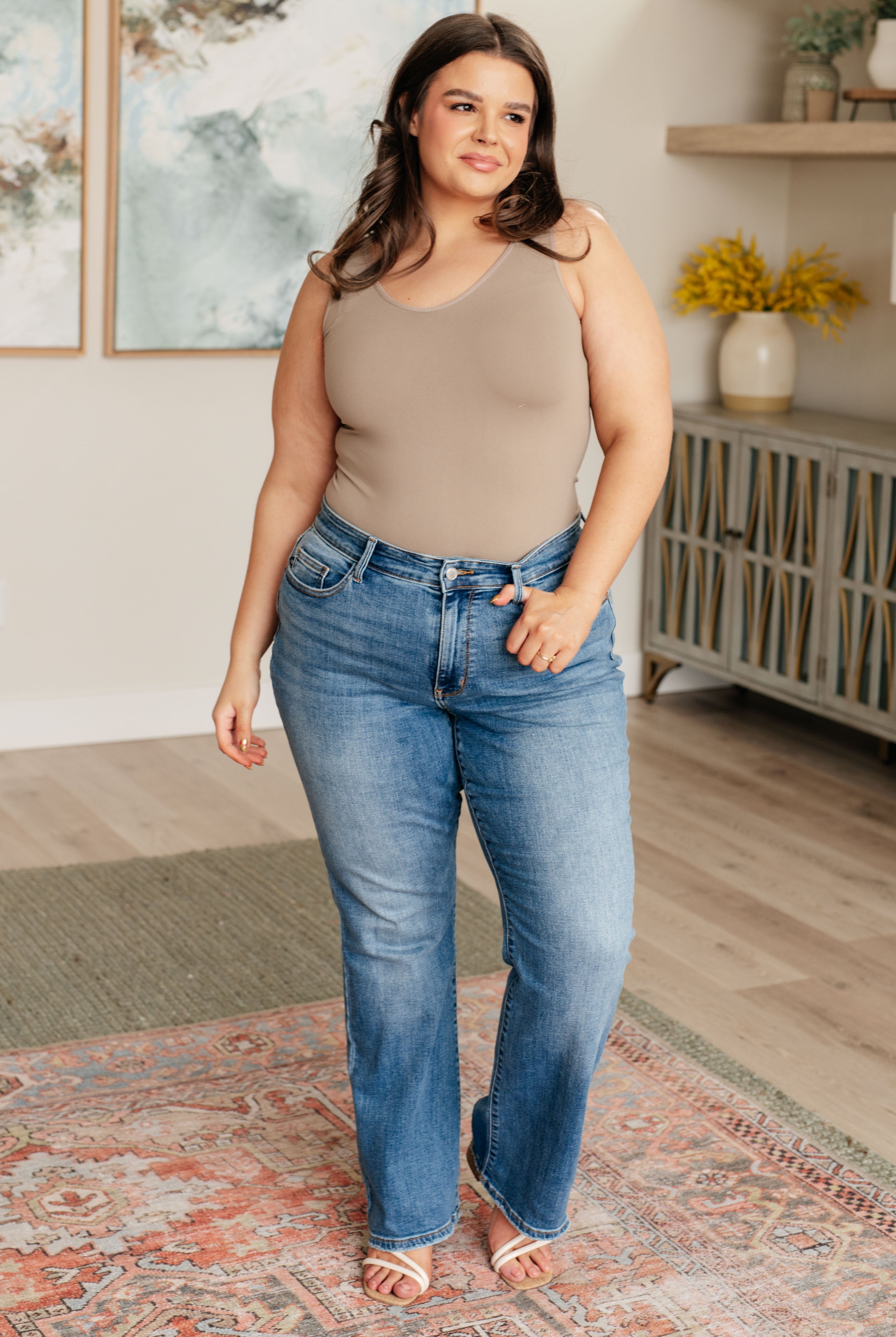 Genevieve Mid Rise Vintage Bootcut Jeans-Jeans-Krush Kandy, Women's Online Fashion Boutique Located in Phoenix, Arizona (Scottsdale Area)