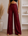 Glam it Up Sequin Wide Leg Pants