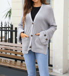 Everyday Basic Button Cardigan-Tops-Krush Kandy, Women's Online Fashion Boutique Located in Phoenix, Arizona (Scottsdale Area)