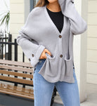 Everyday Basic Button Cardigan-Tops-Krush Kandy, Women's Online Fashion Boutique Located in Phoenix, Arizona (Scottsdale Area)