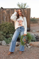 Highland Cow Christmas Lights Knit Sweater | KKB EXCLUSIVE XS-3X-Sweater-Krush Kandy, Women's Online Fashion Boutique Located in Phoenix, Arizona (Scottsdale Area)