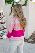 Sequined HOLLY JOLLY Color Block Crew Neck Sweater-Sweater-Krush Kandy, Women's Online Fashion Boutique Located in Phoenix, Arizona (Scottsdale Area)