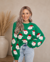 Holiday Santa Party Sweater | S-2X