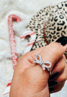 DOORBUSTER: Krush EXCLUSIVE: Crystal Pave Bow Ring-Dainty Rings-Krush Kandy, Women's Online Fashion Boutique Located in Phoenix, Arizona (Scottsdale Area)