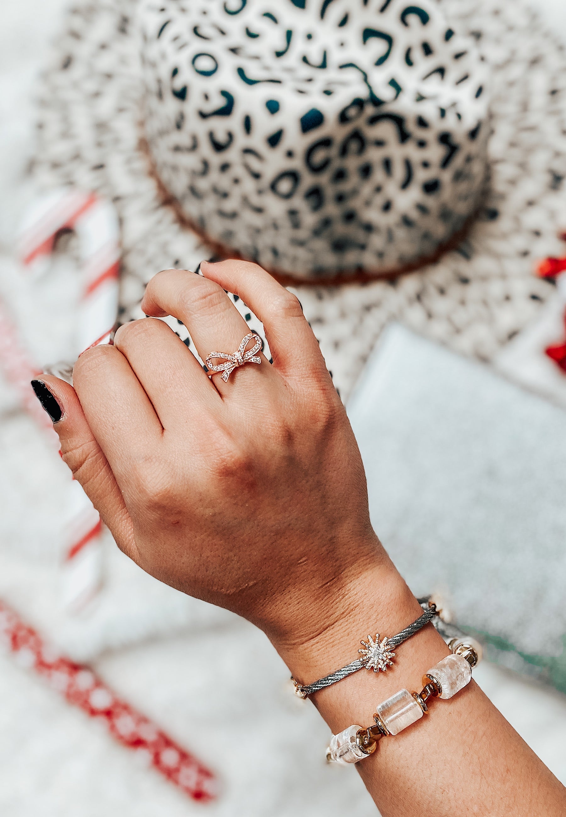 DOORBUSTER: Krush EXCLUSIVE: Crystal Pave Bow Ring-Dainty Rings-Krush Kandy, Women's Online Fashion Boutique Located in Phoenix, Arizona (Scottsdale Area)