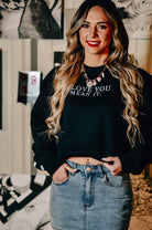 Love You Mean It Black Sweatshirt-Krush Kandy, Women's Online Fashion Boutique Located in Phoenix, Arizona (Scottsdale Area)