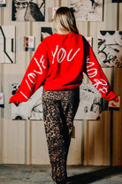 Love You Mean It Red Sweatshirt-Krush Kandy, Women's Online Fashion Boutique Located in Phoenix, Arizona (Scottsdale Area)