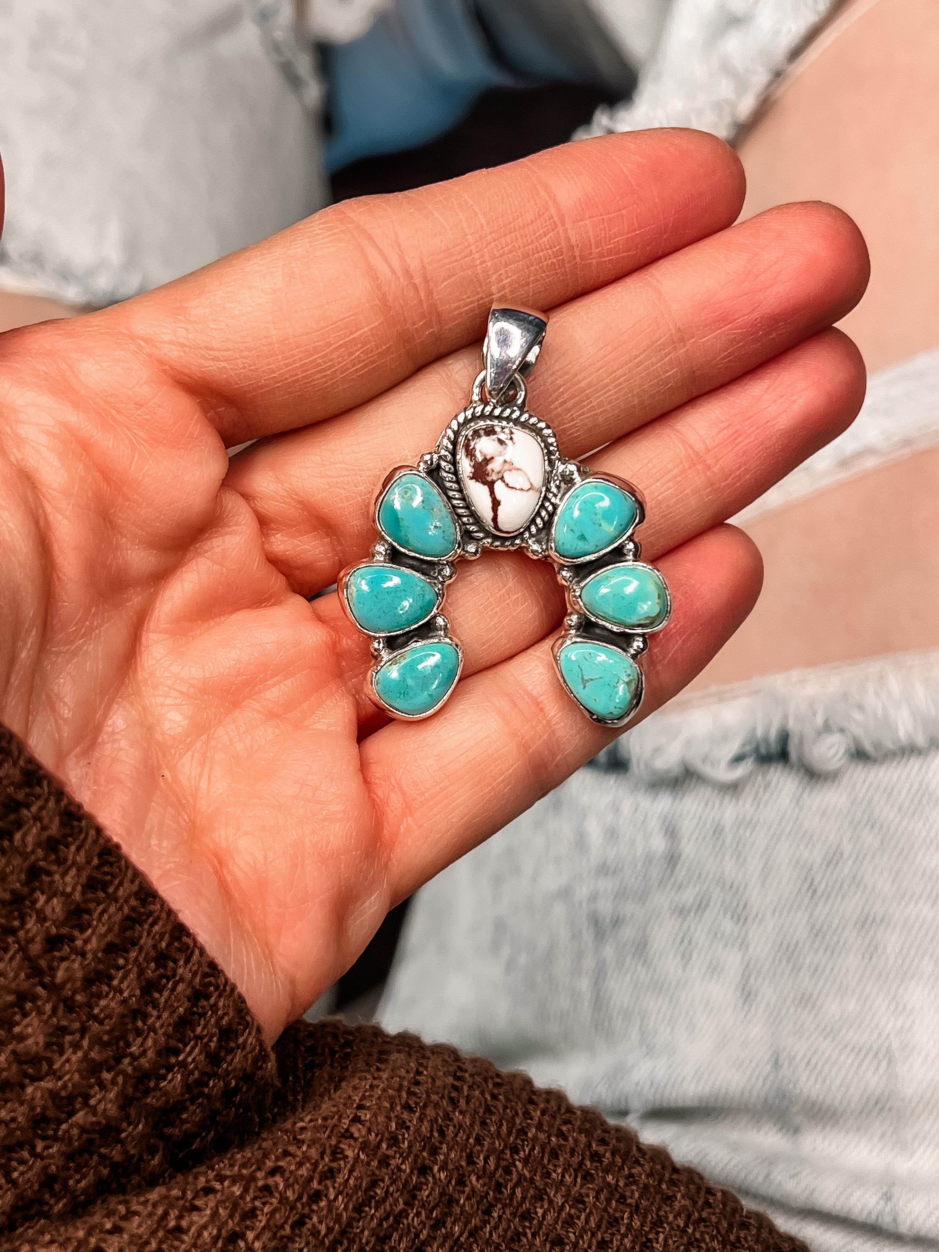 Gimme More Wildhorse & Turquoise Horseshoe Pendant & Ring-Rings-Krush Kandy, Women's Online Fashion Boutique Located in Phoenix, Arizona (Scottsdale Area)