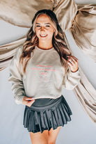 When in Doubt Sand Sweatshirt-Krush Kandy, Women's Online Fashion Boutique Located in Phoenix, Arizona (Scottsdale Area)